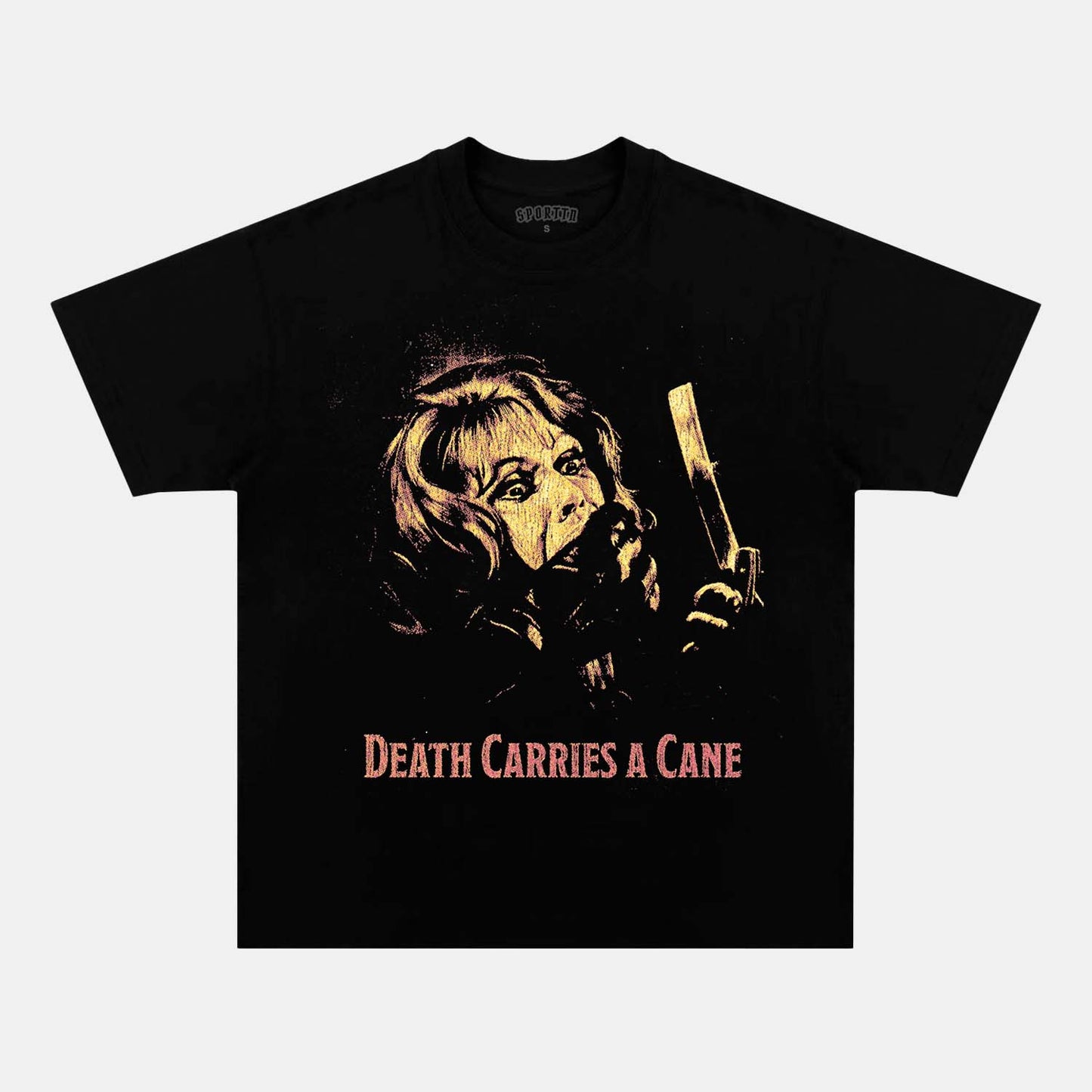 DEATH CARRIES A CANE T-SHIRT