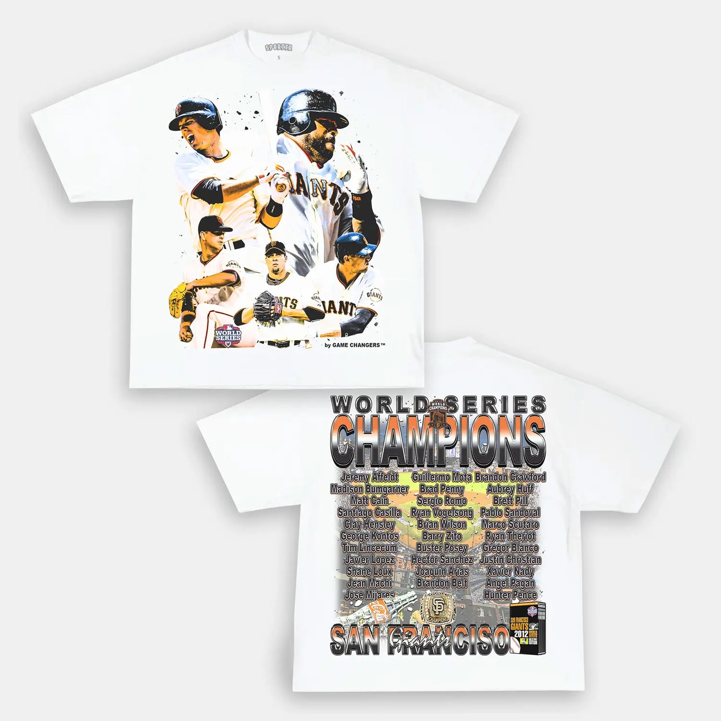 2012 WORLD SERIES CHAMPS - GIANTS TEE - [DS]