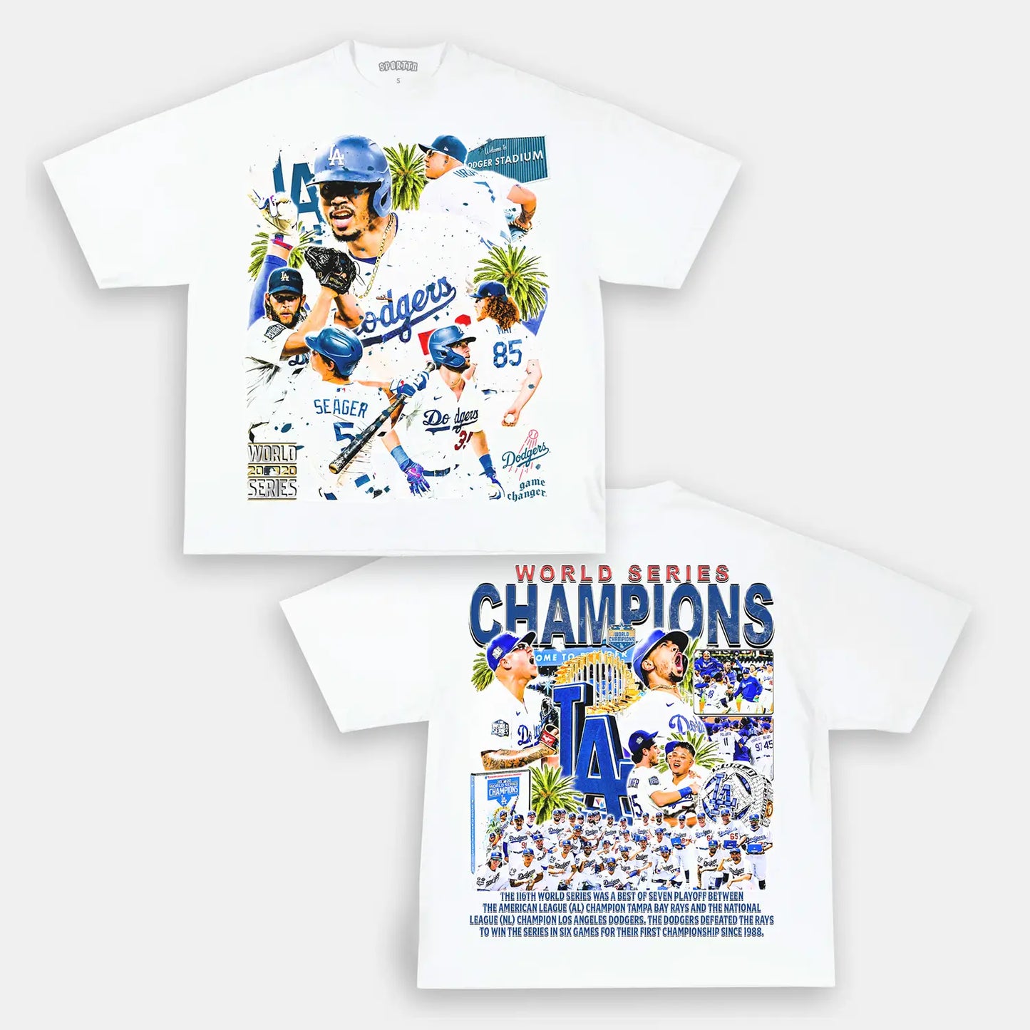 2020 WORLD SERIES CHAMPS - DODGERS TEE - [DS]