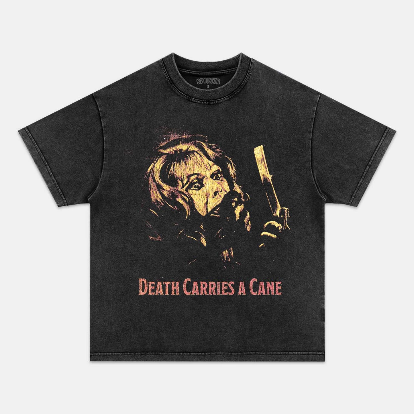 DEATH CARRIES A CANE T-SHIRT