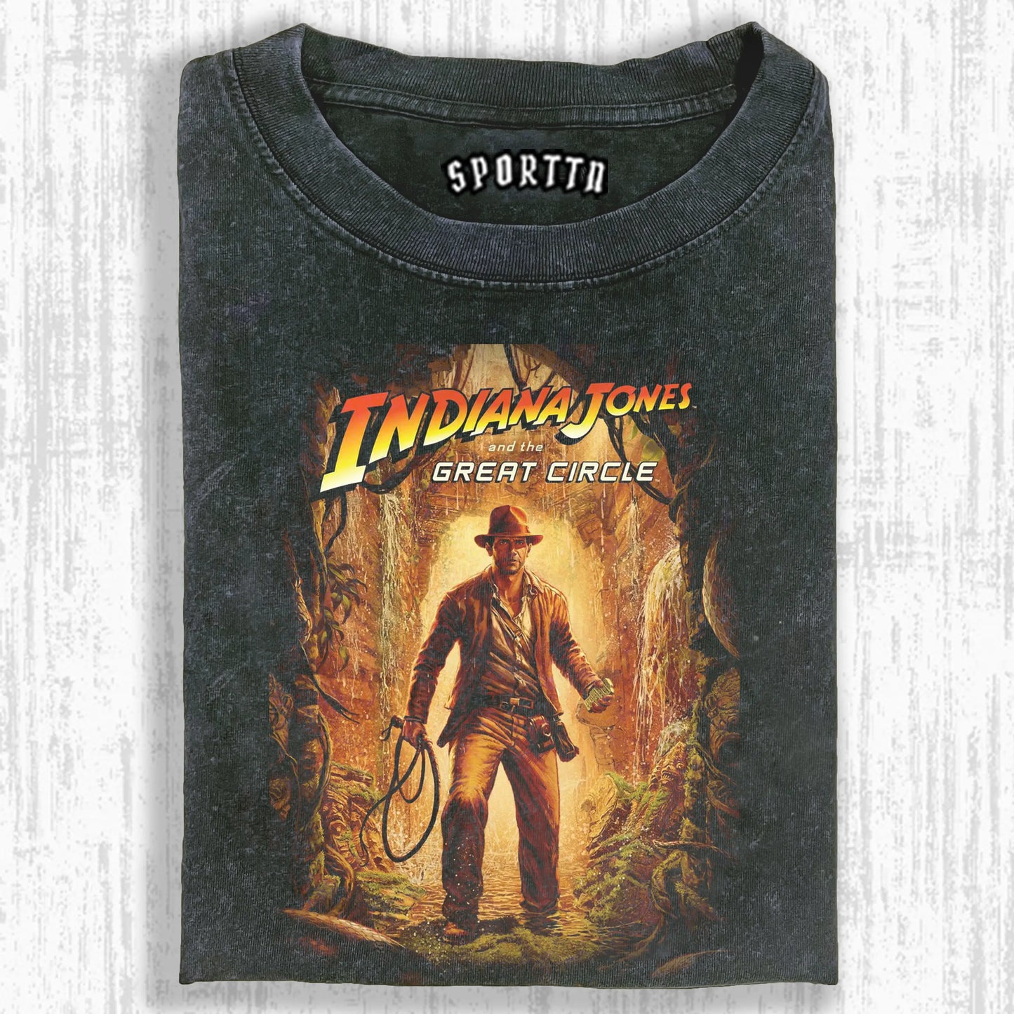 WASHED COTTON INDIANA JONES T-SHIRT