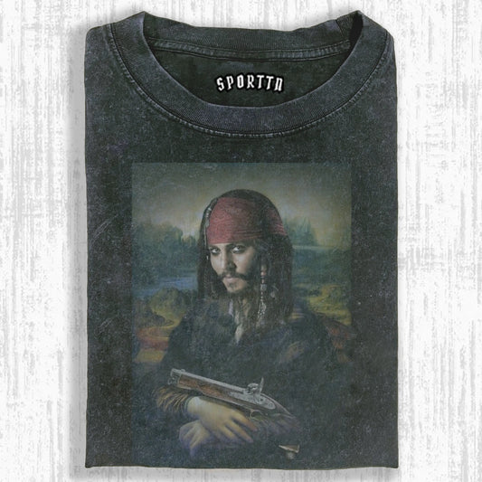 WASHED COTTON PIRATES OF THE CARIBBEAN T-SHIRT