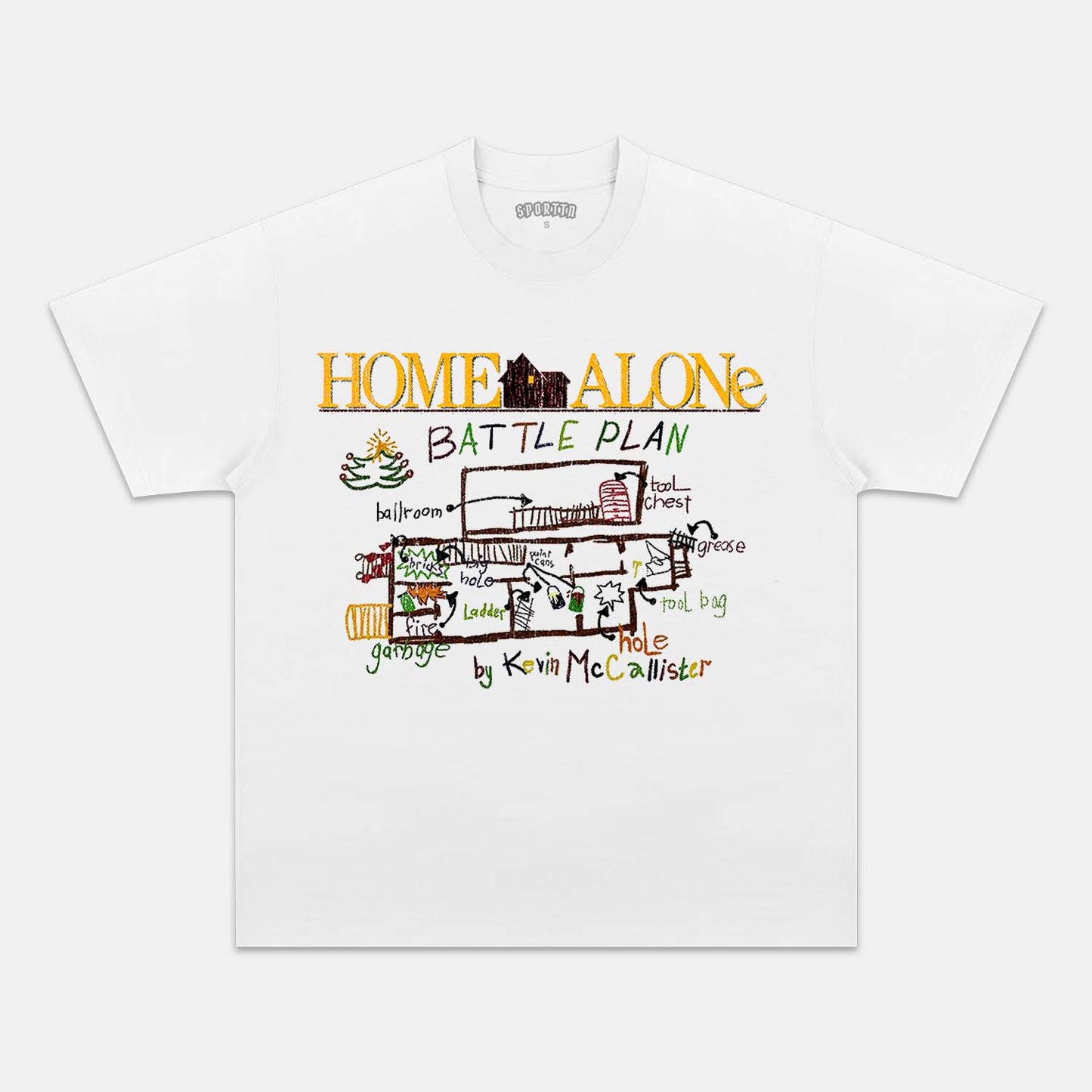 HOME ALONE KEVIN'S BATTLE PLAN PROMO T-SHIRT