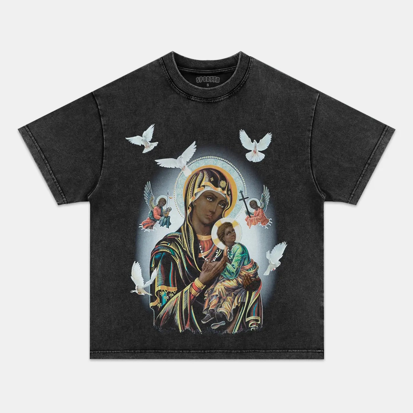 BLACK MADONNA AND CHILD TEE