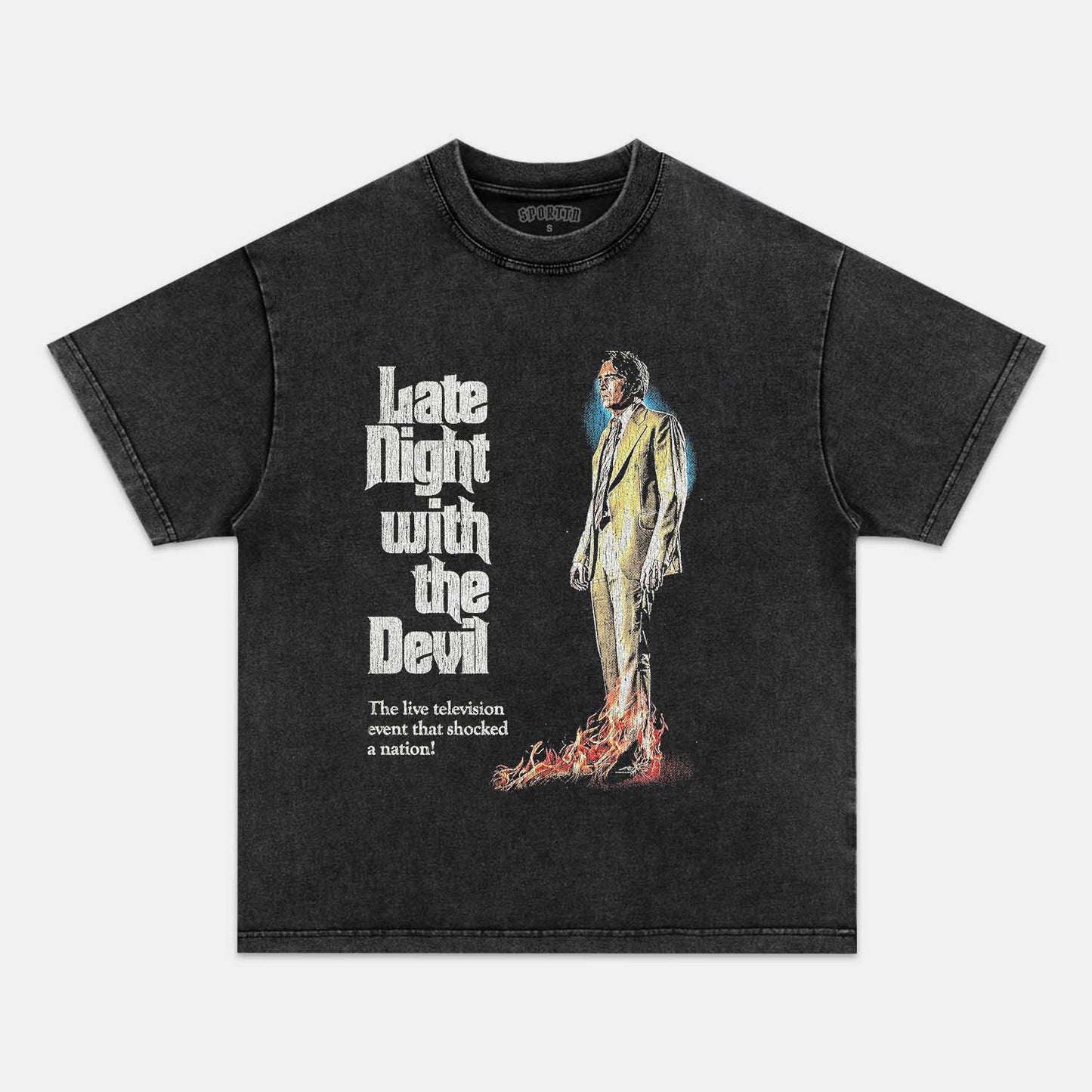 LATE NIGHT WITH THE DEVIL VINTAGE  T-SHIRT