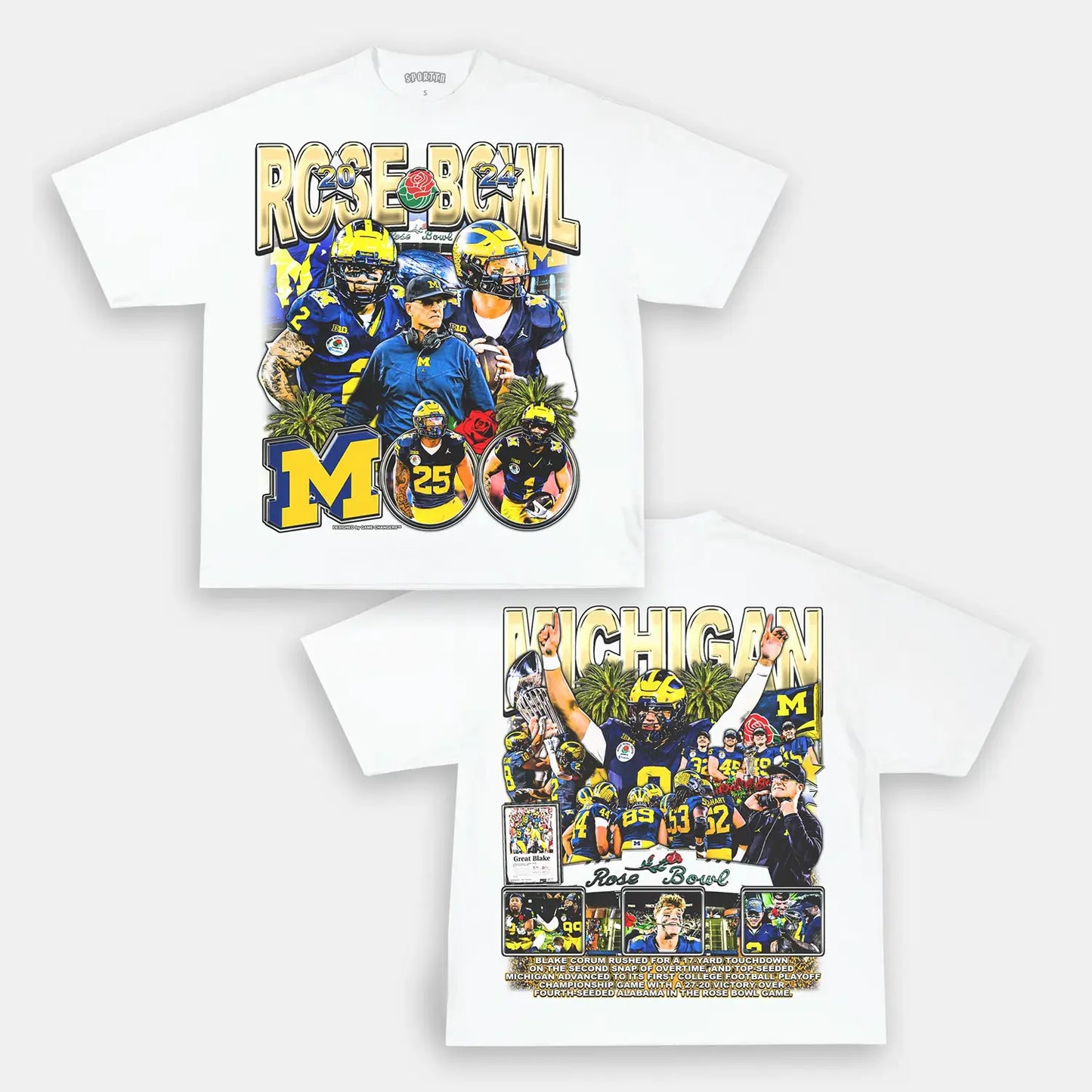 MICHIGAN - ROSE BOWL TEE - [DS]