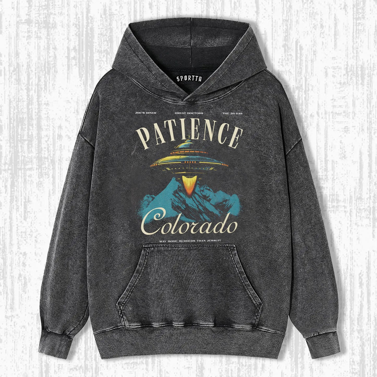 PATIENCE, COLORADO GRAPHIC T-SHIRT