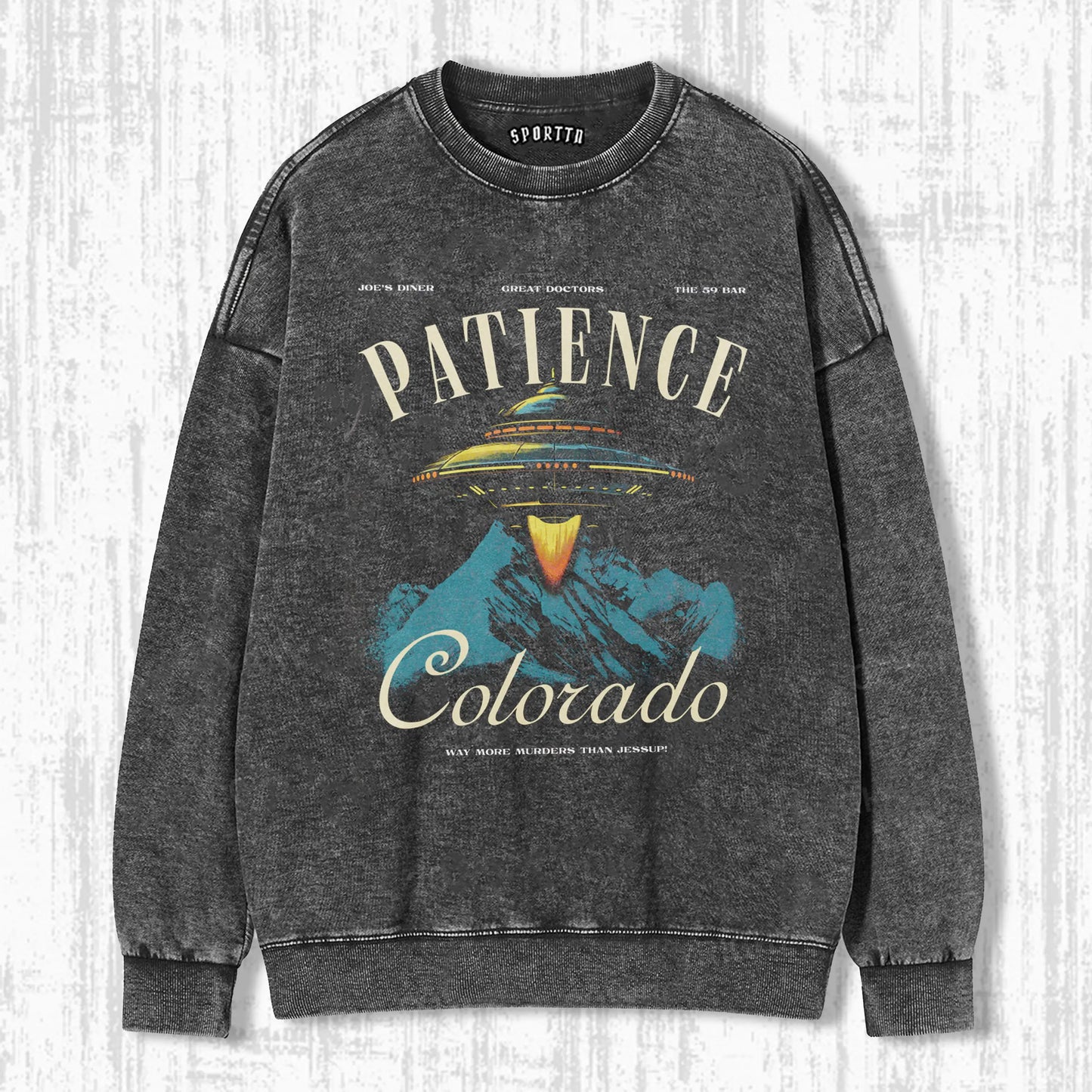 PATIENCE, COLORADO GRAPHIC T-SHIRT