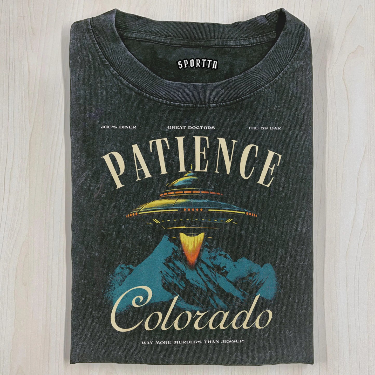 PATIENCE, COLORADO GRAPHIC T-SHIRT